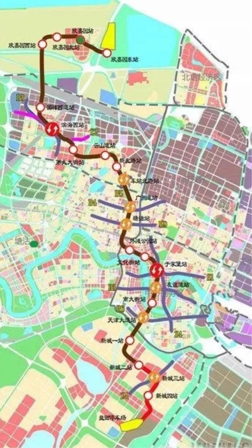 天津最新地铁线路图,天津最新地铁线路图，城市脉络的新呈现